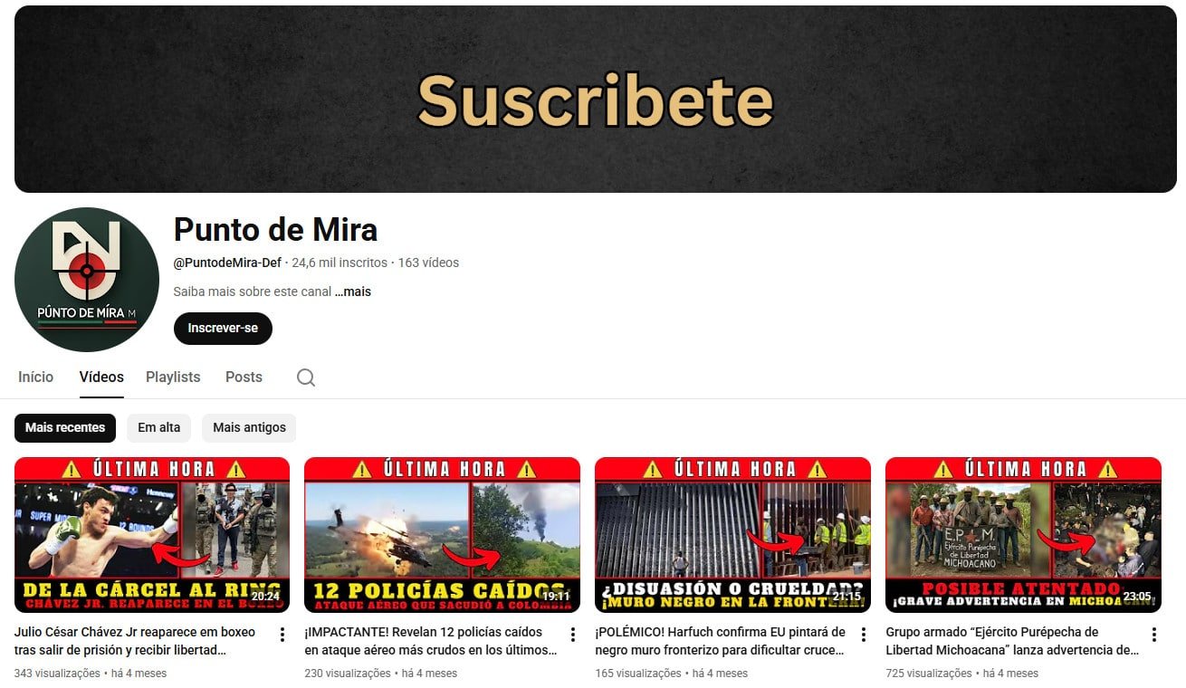 YouTube à Venda – 24 mil inscritos – Notícias e Atualidades