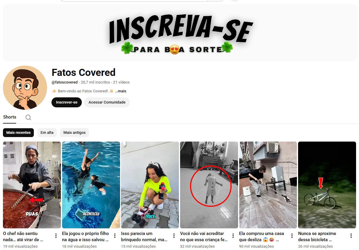YouTube à Venda – 20 mil inscritos – Fatos Curiosos e Conteúdo Viral