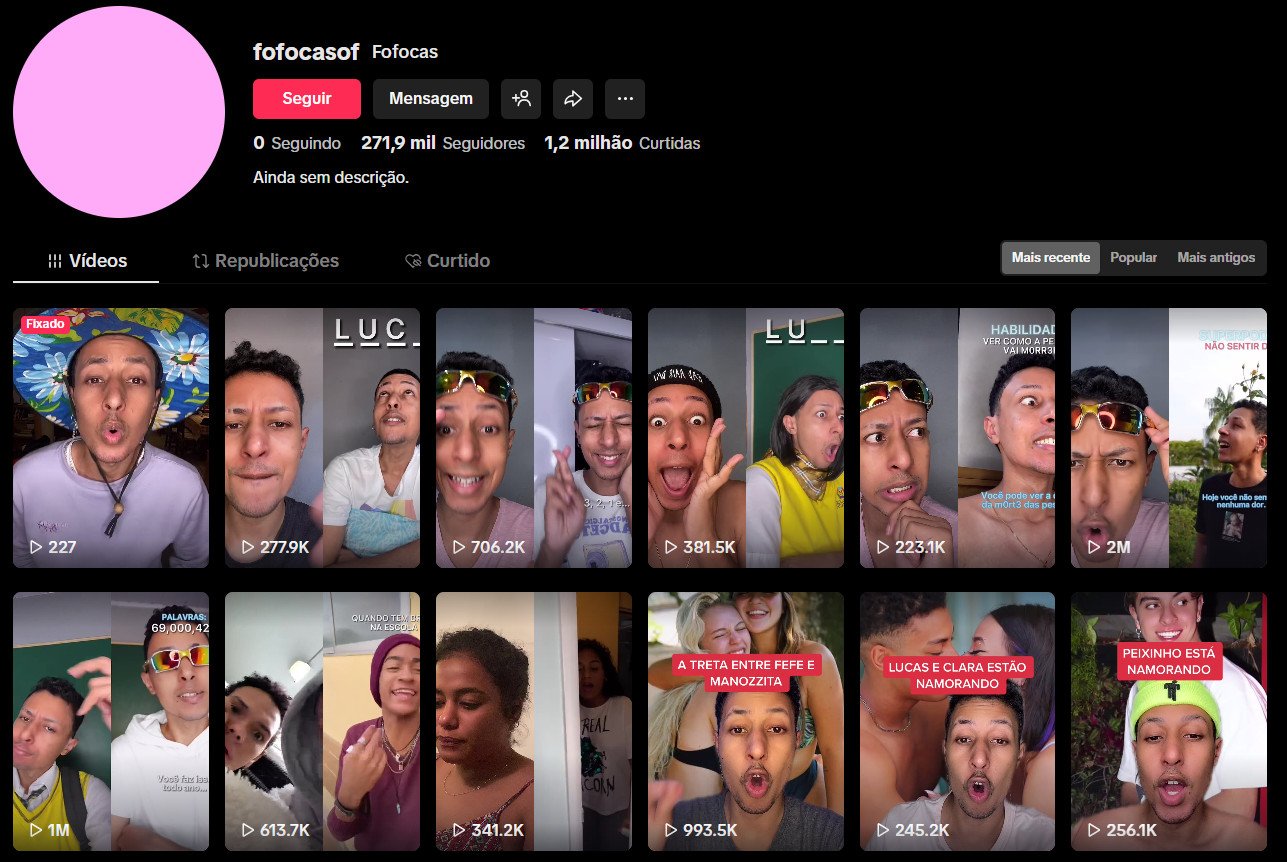 TikTok à venda – Notícias, Fofocas e Entretenimento | 271 mil seguidores