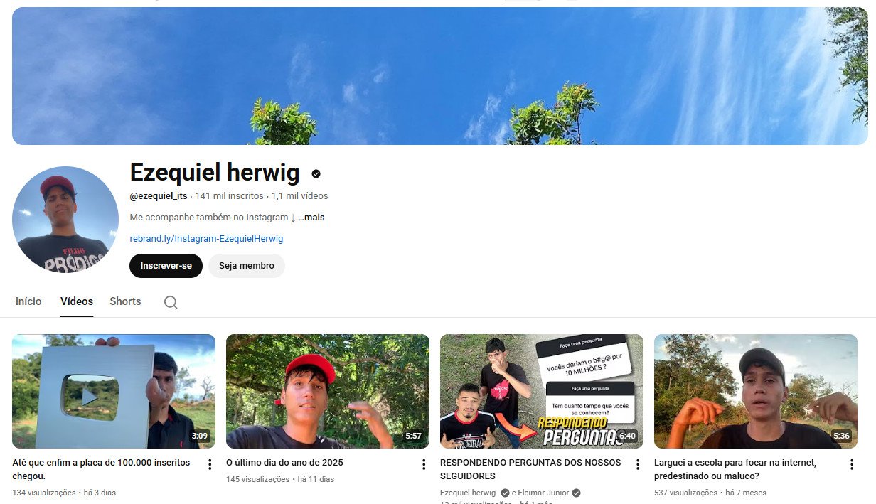 YouTube à venda – Lifestyle e Vlogs (Verificado) | 141 mil inscritos