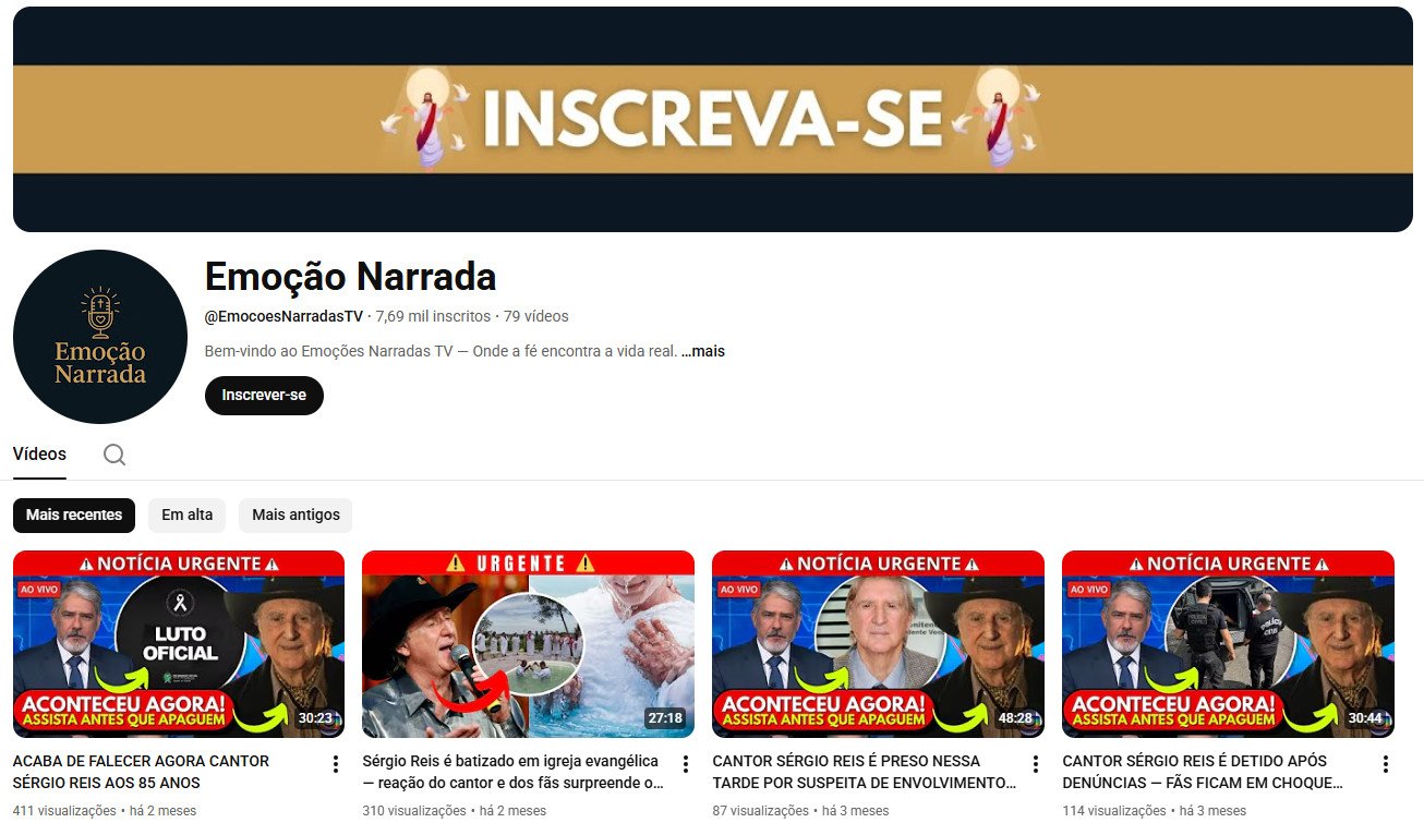 YouTube à venda – Notícias e Celebridades | 7 mil inscritos