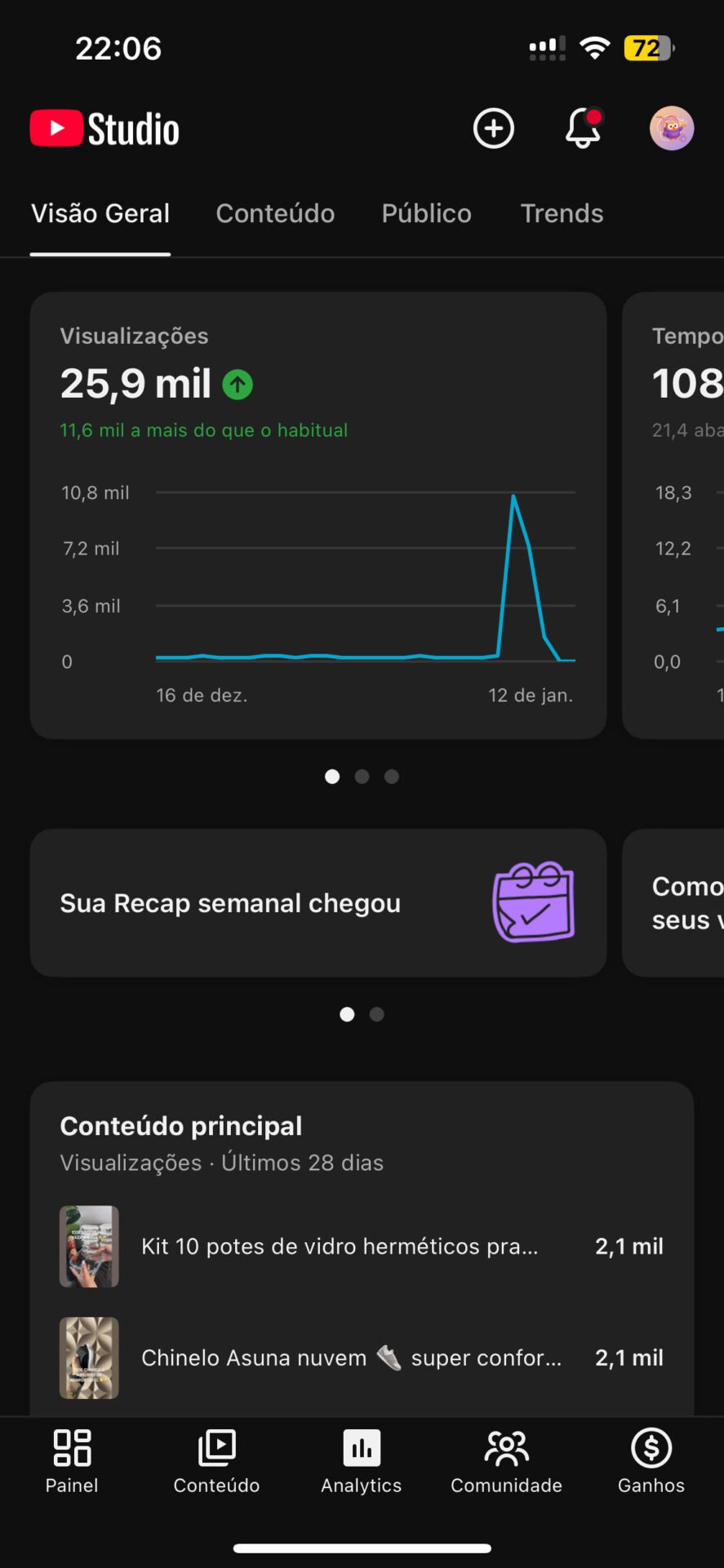Projeto de Canal YouTube
