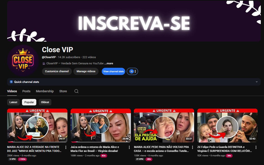 Canal BR de Histórias – 14,2K de Inscritos – Fácil Edição