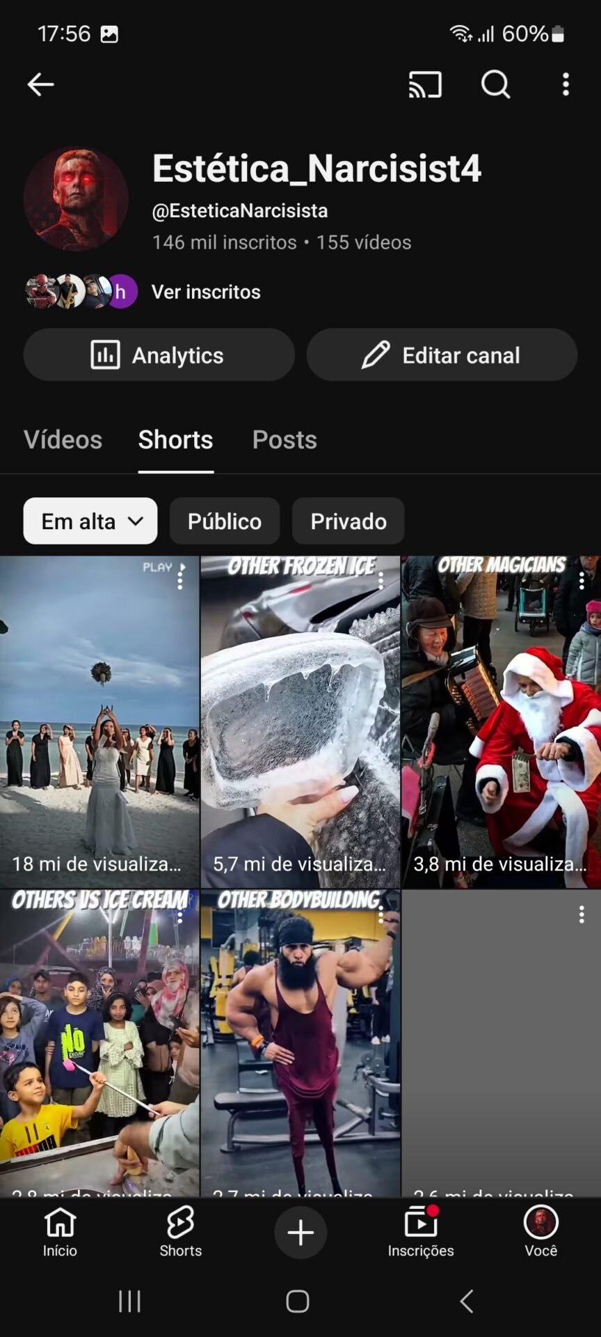 Canal dark 146mil inscritos desmonetizado, mais pode monetizar novamente