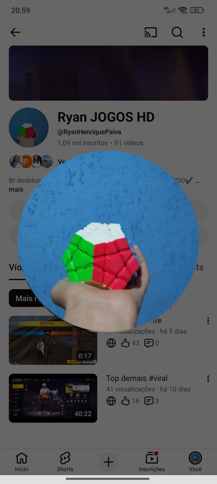 Muito boa 50k de inscritos