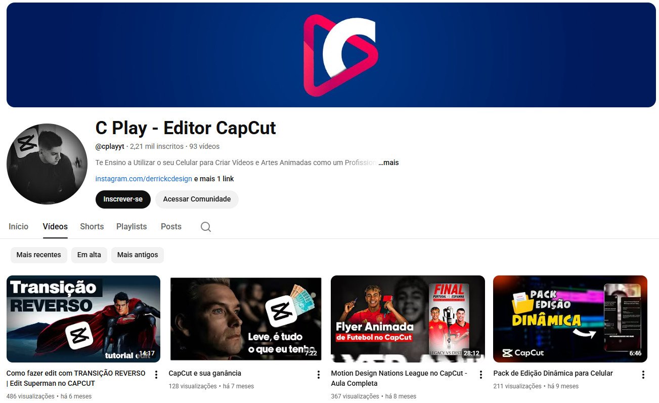 Canal no YouTube à venda (Não Monetizado) – Edição e Design (2 mil inscritos)