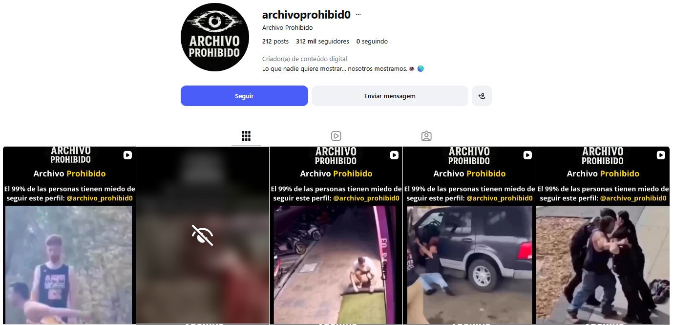 Perfil no Instagram à venda – Curiosidades e Fatos Ocultos (312 mil seguidores)