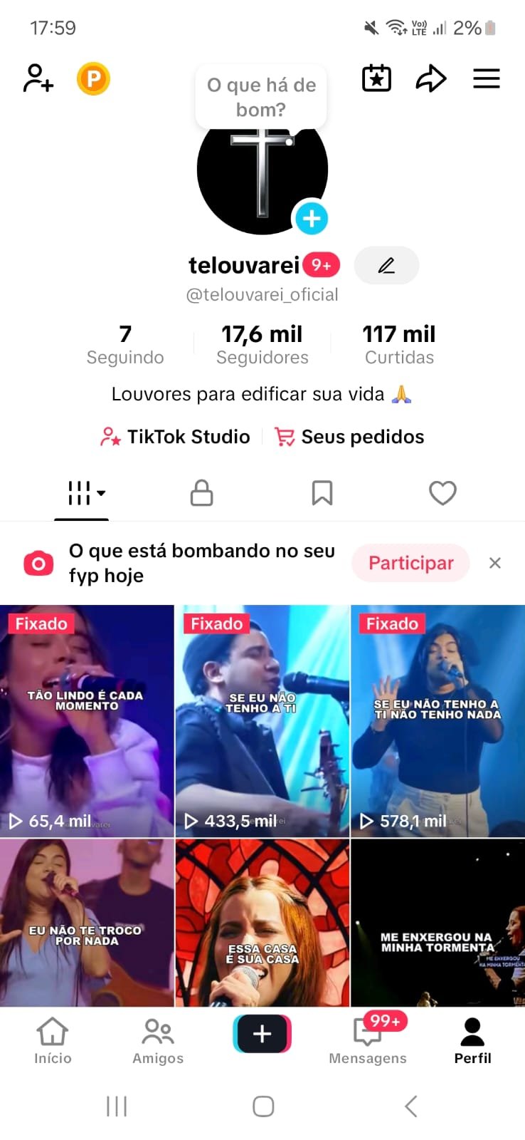 CONTA TIKTOK 17 MIL SEGUIDORES