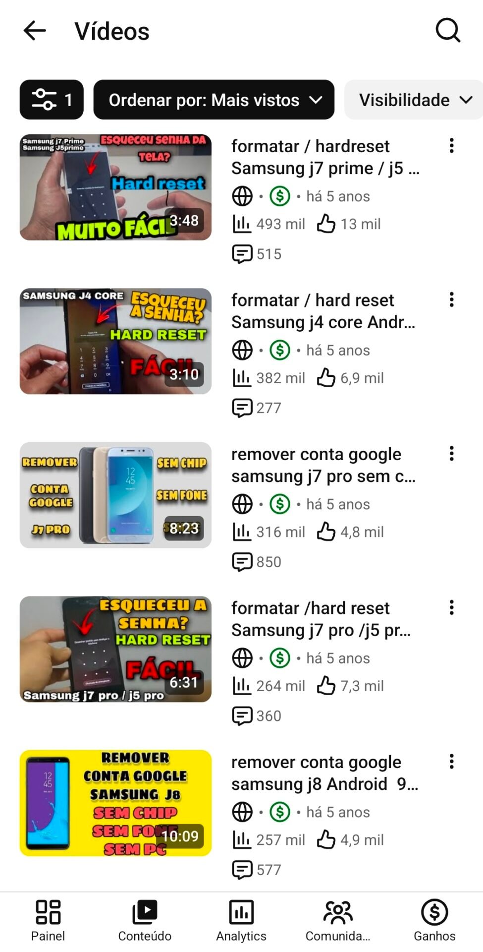💰 Canal Monetizado 49K Inscritos — Tecnologia / Smartphones — Tráfego Orgânico por Pesquisa — Renda Passiva