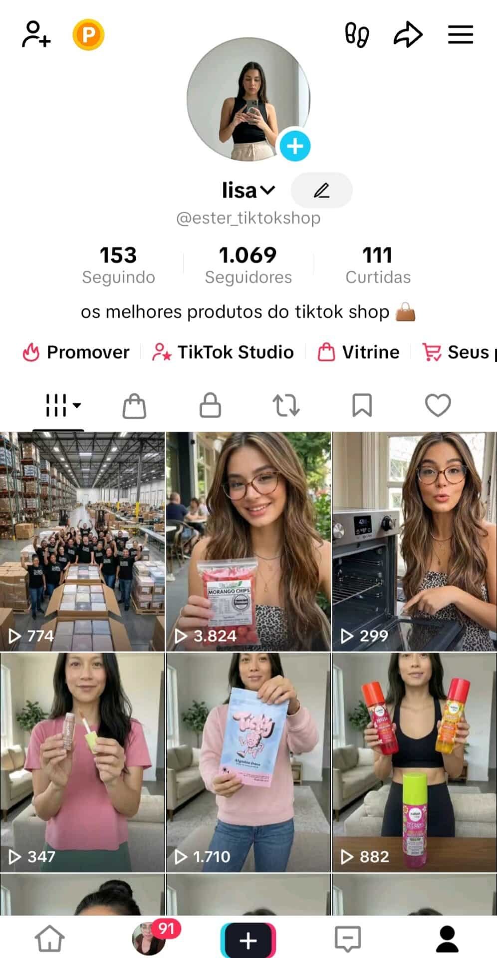 Tiktokshop que já vende