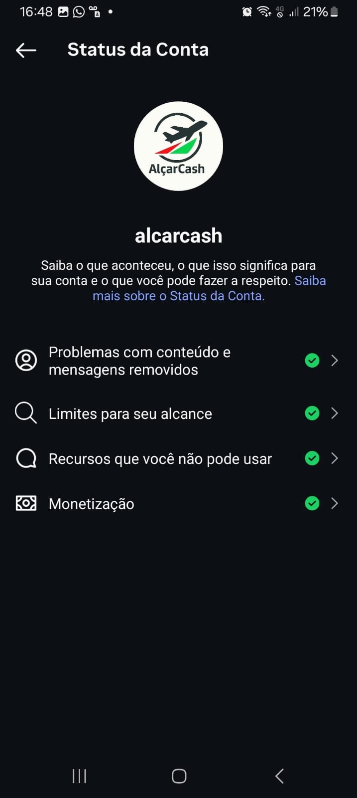 Vendo conta com 12 mil seguidores reais