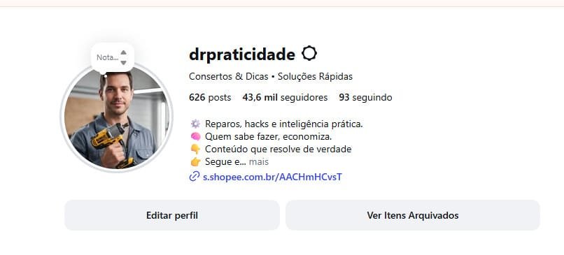 CONTA COM 43K SEGUIDORES