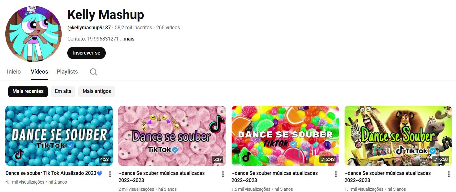 Canal no YouTube à venda – Dança e Entretenimento TikTok (58 mil inscritos) não monetizado