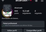Vendo conta com 12 mil seguidores reais