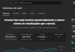 CANAL DE 45 MIL INSCRITOS, MAIS DE 20 MILHÕES DE VIEWS, SOMENTE COM PROBLEMA TEMPORARIO DE MONETIZAÇÃO