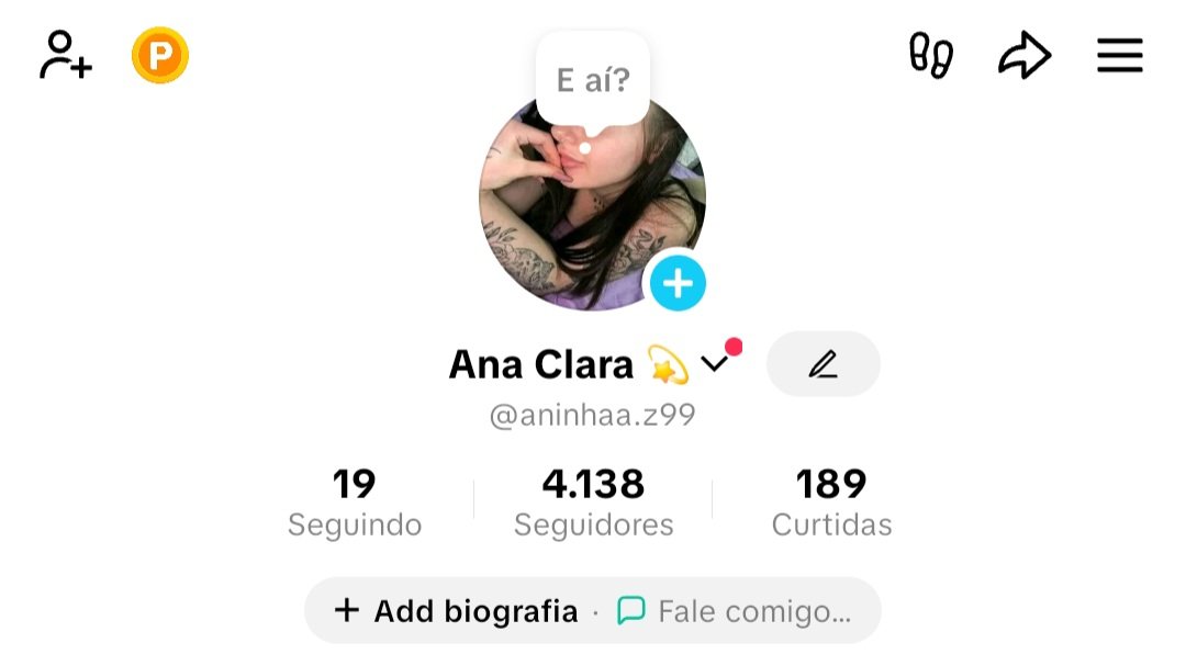 Tiktok 4,1k seguidores e com tiktok shop