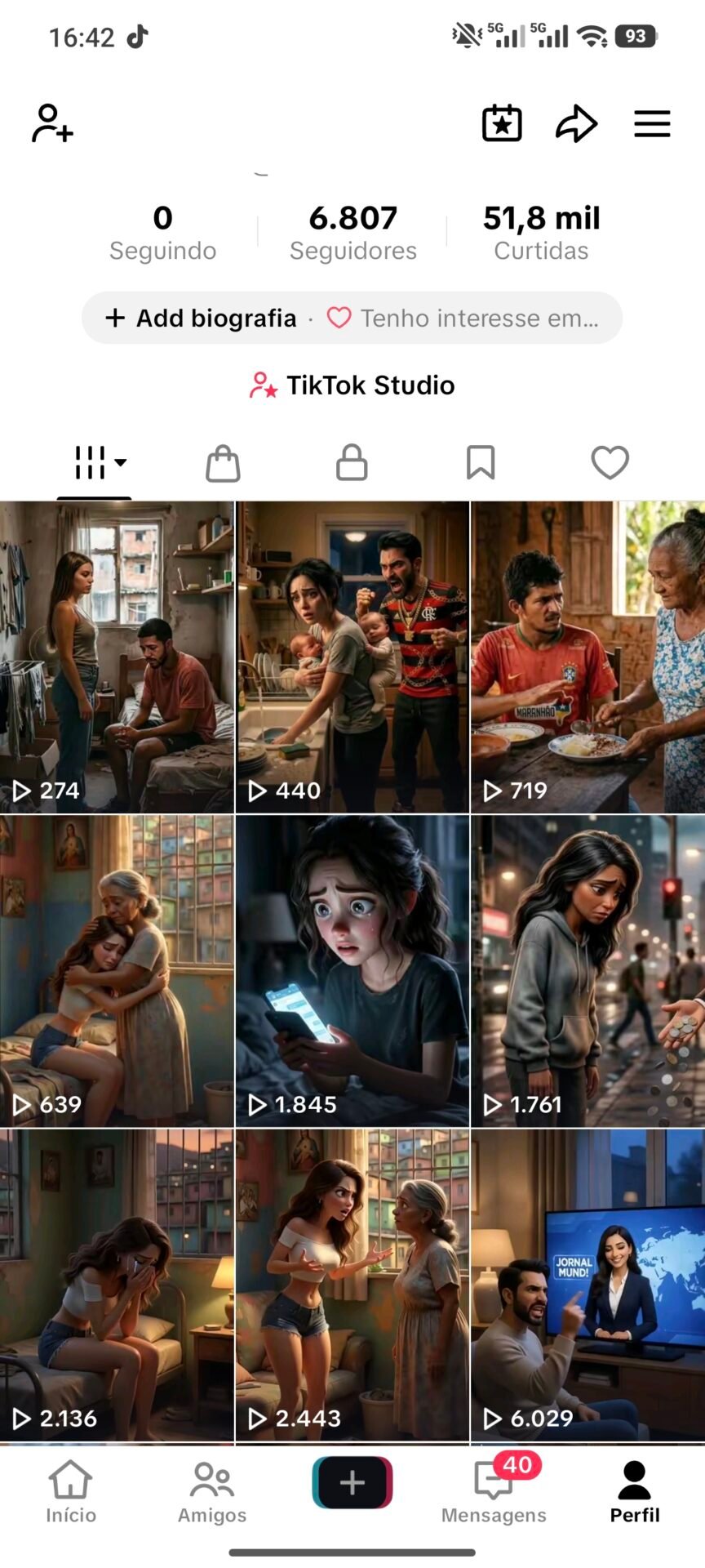 Conta Tiktok +6mil seguidores + Tiktok shop