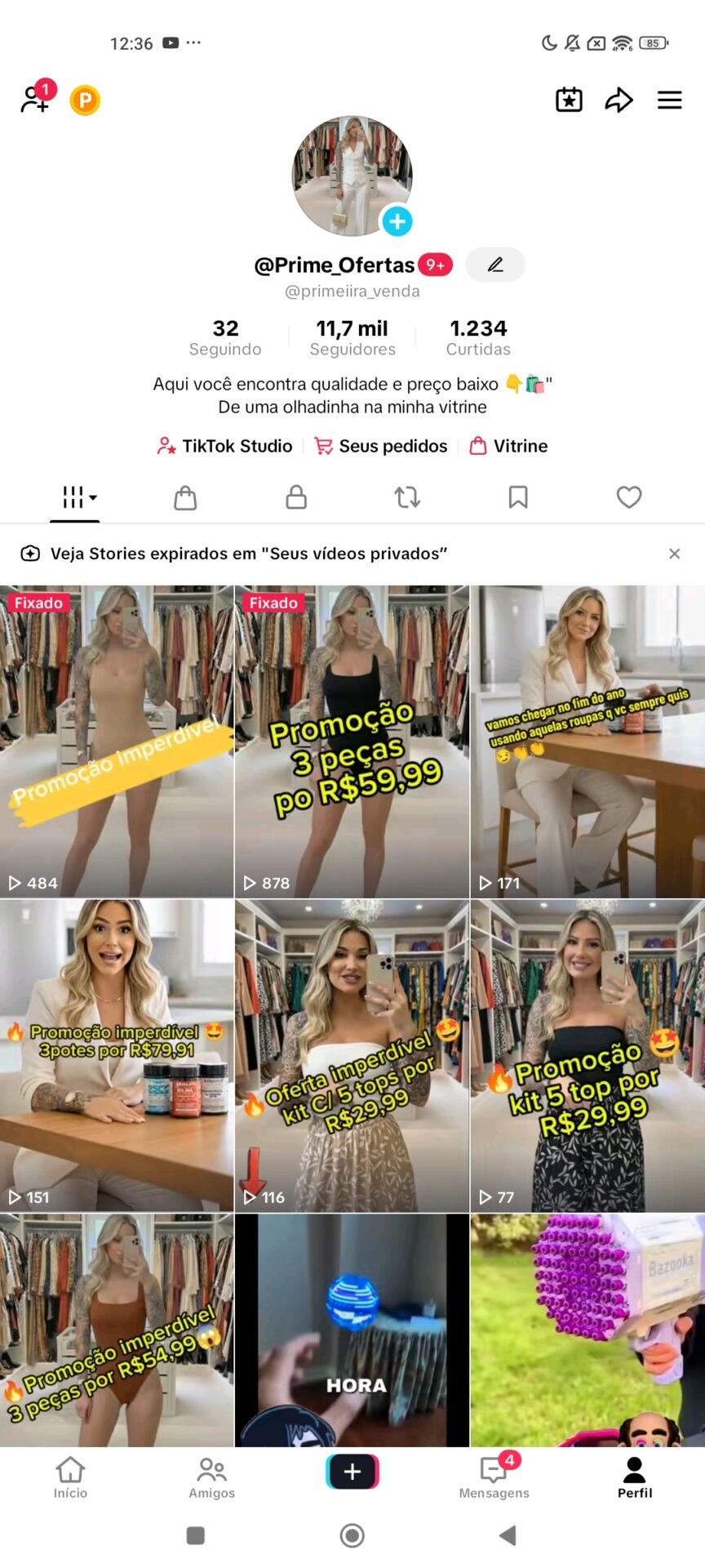 Mais de 11k de seguidores bom para quem tem tempo para criar conteúdo .