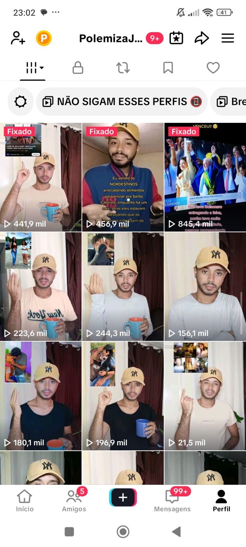 CONTA TIKTOK 23,7K — 1.6M CURTIDAS — ALTÍSSIMO ENGAJAMENTO (VÍDEO DE 1.5M VIEWS) — NICHO NOTÍCIAS/POLÍTICA/HUMOR