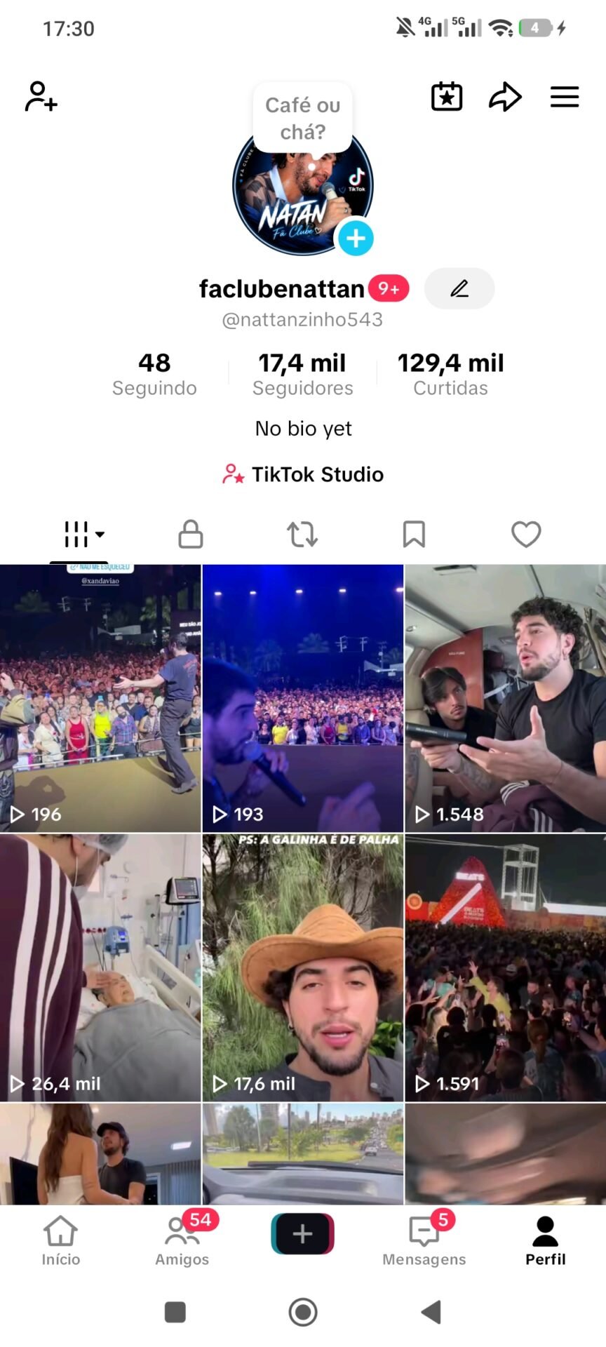 Vendo conta do tik Tok 17.4 k