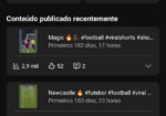 Canal YouTube com 12.200 inscritos