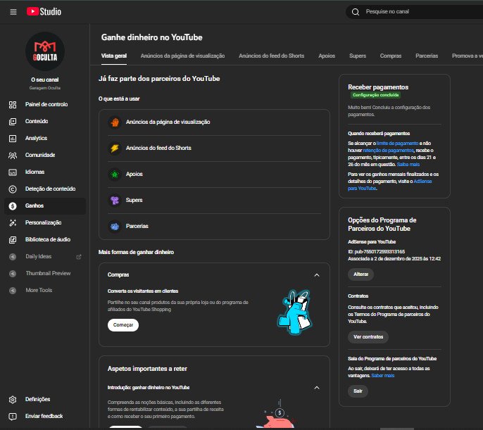 Vendo meu canal MONETIZADO. Inscritos: 2,55mil Visualizações: 441 983 Vídeos: 41