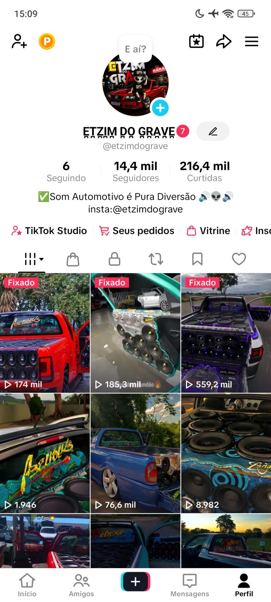 Conta Tik Tok