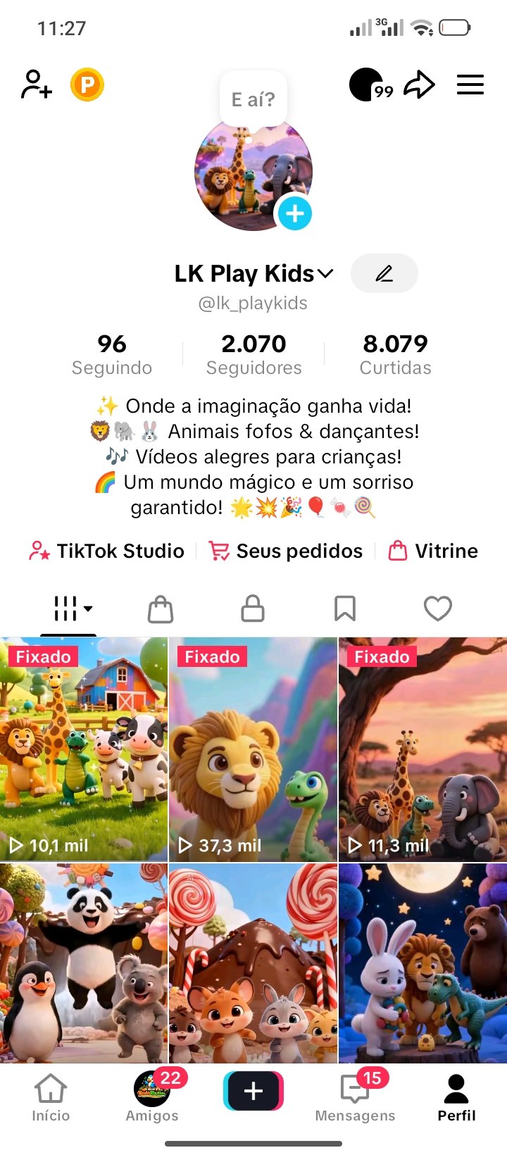 Canal Infantil. +2.000 inscrições