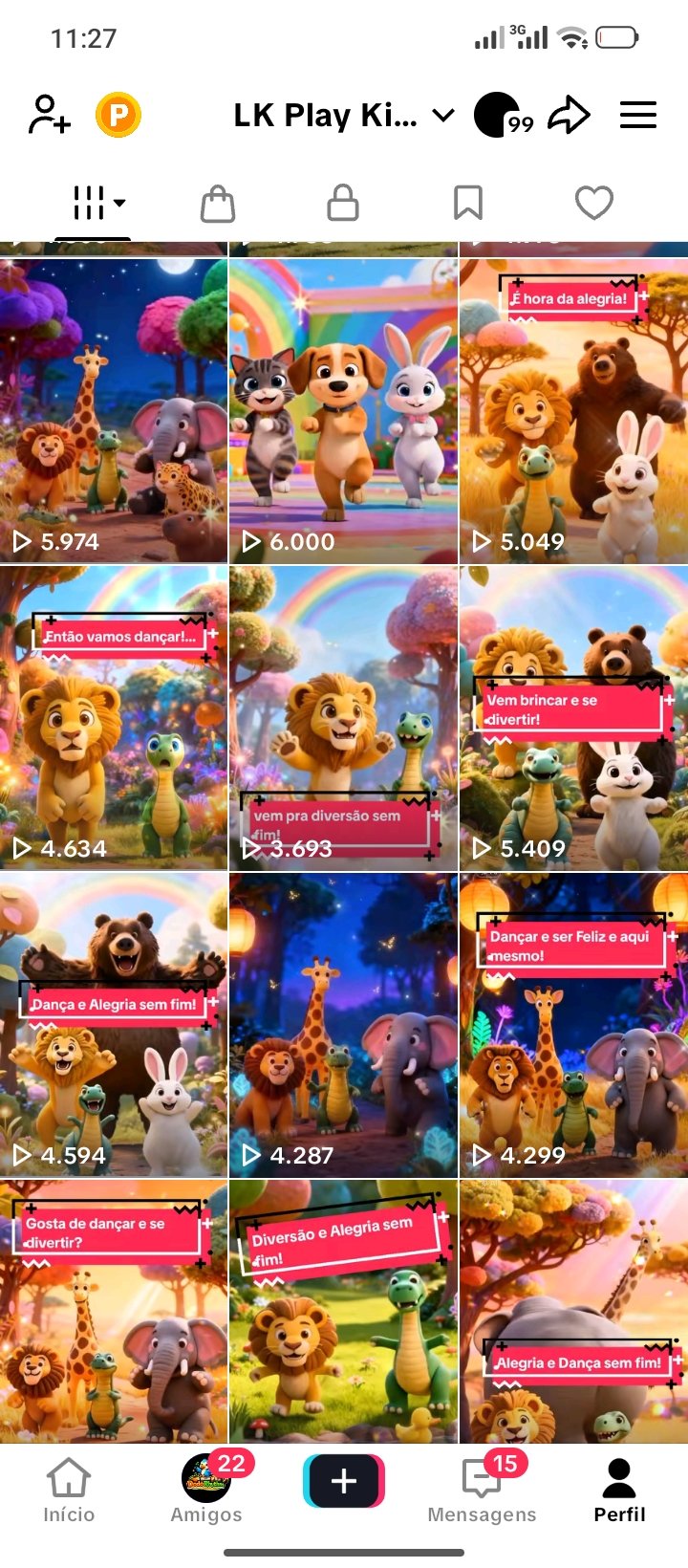 Canal Infantil. +2.000 inscrições