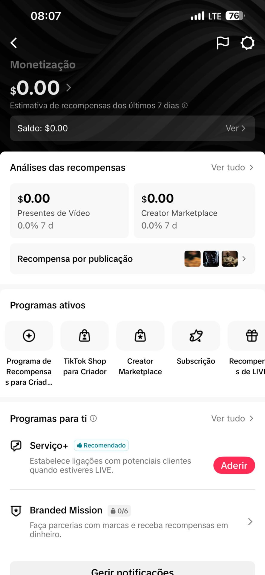 Conta TikTok totalmente monetizada