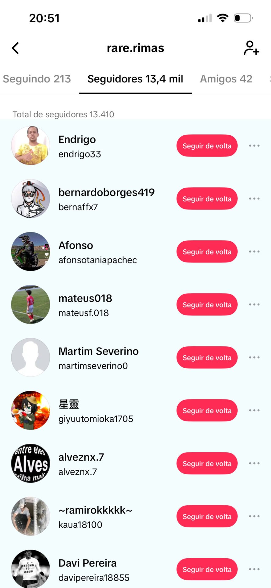 TikTok com 13k