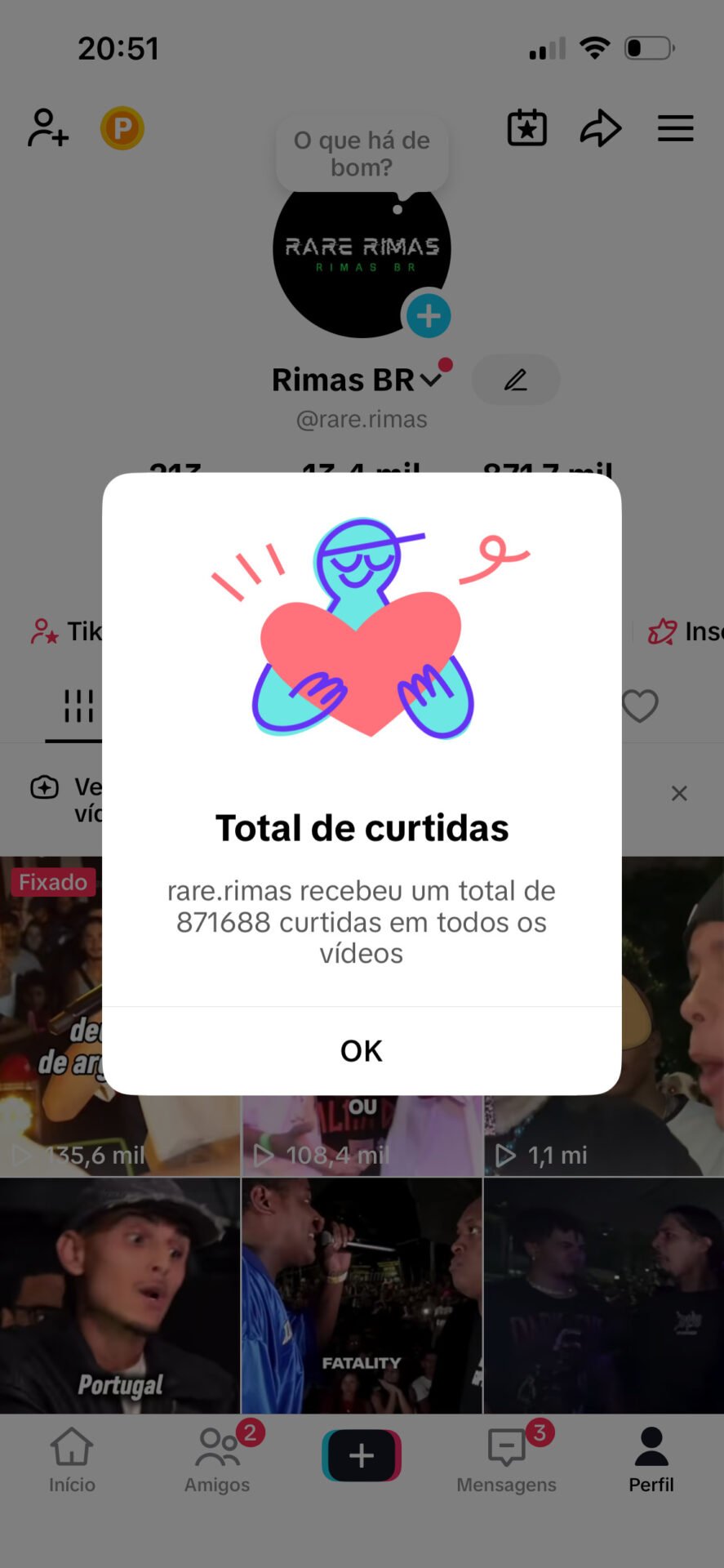 TikTok com 13k