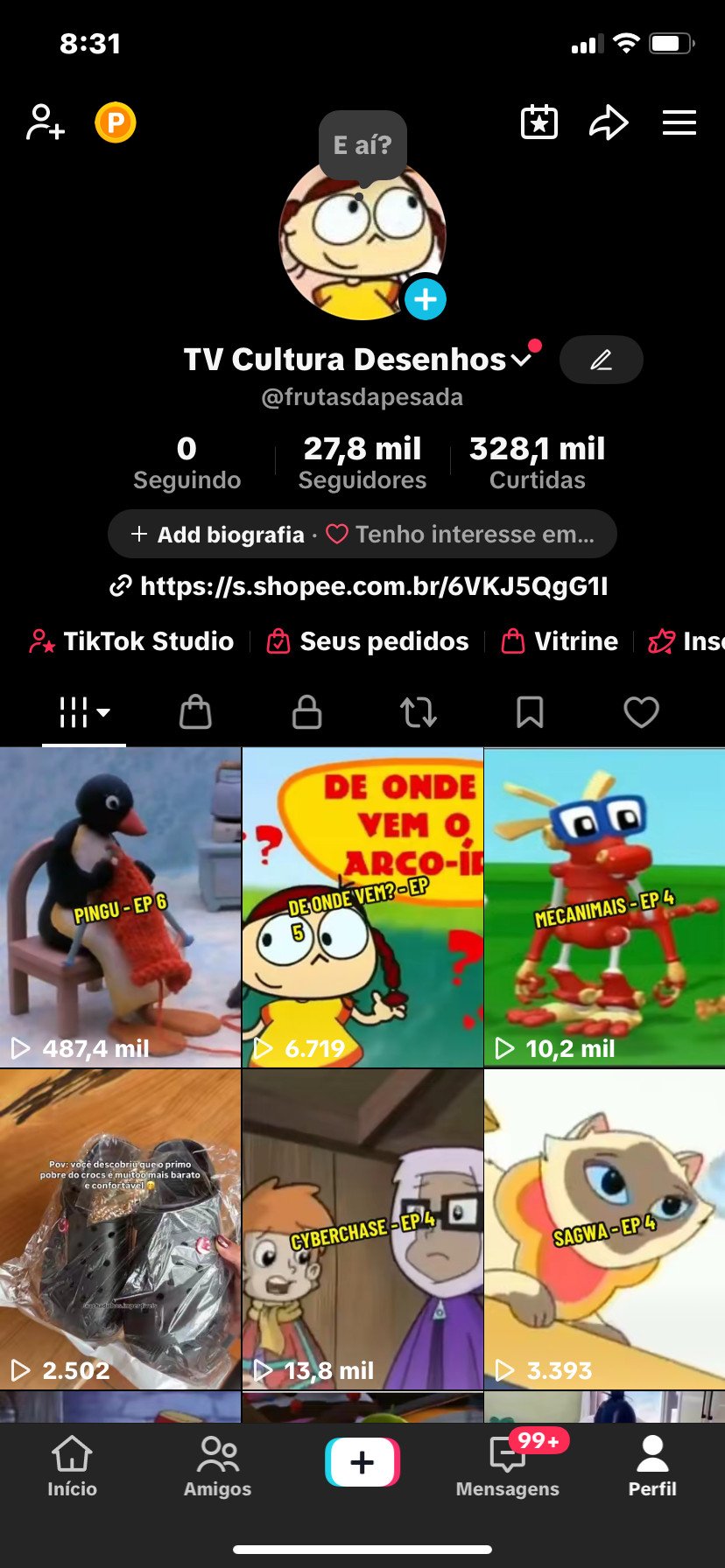 Conta 27k de seguidores
