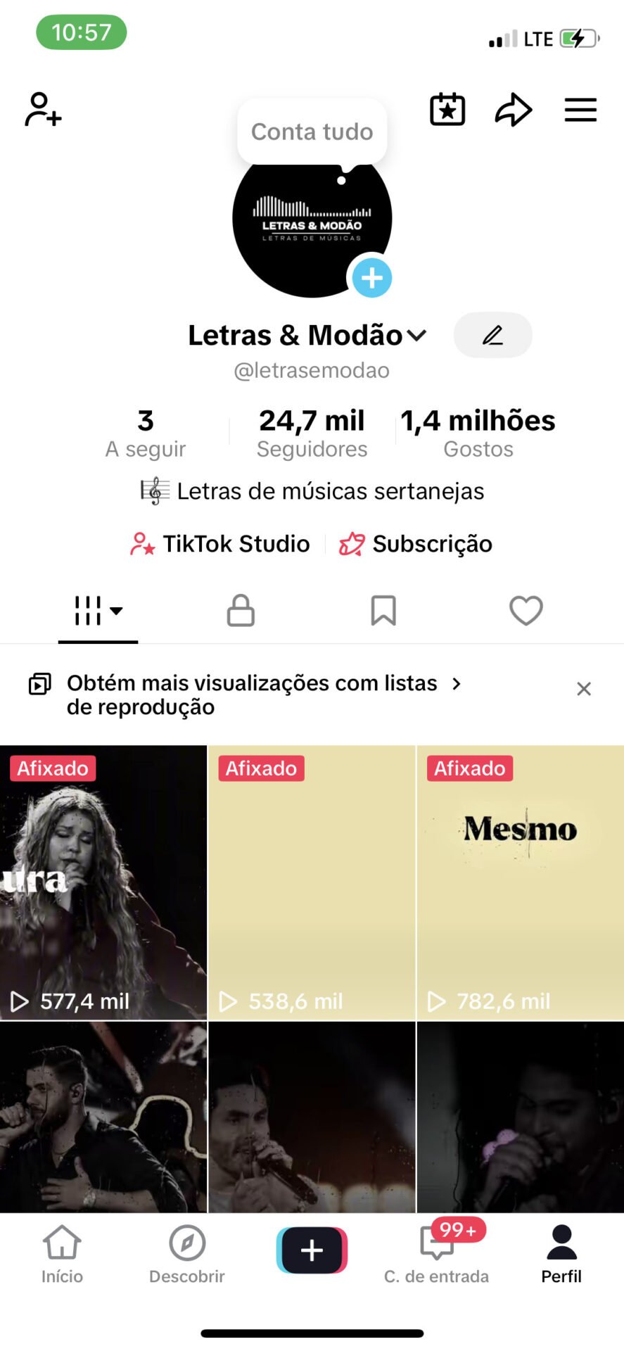 Venda de Conta TikTok