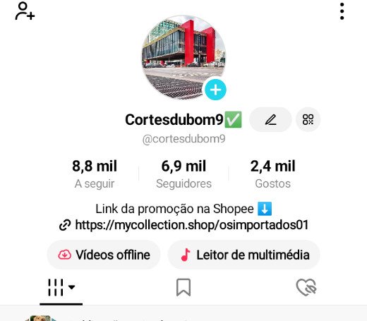 Vendo conta do Tiktok com 6.9k