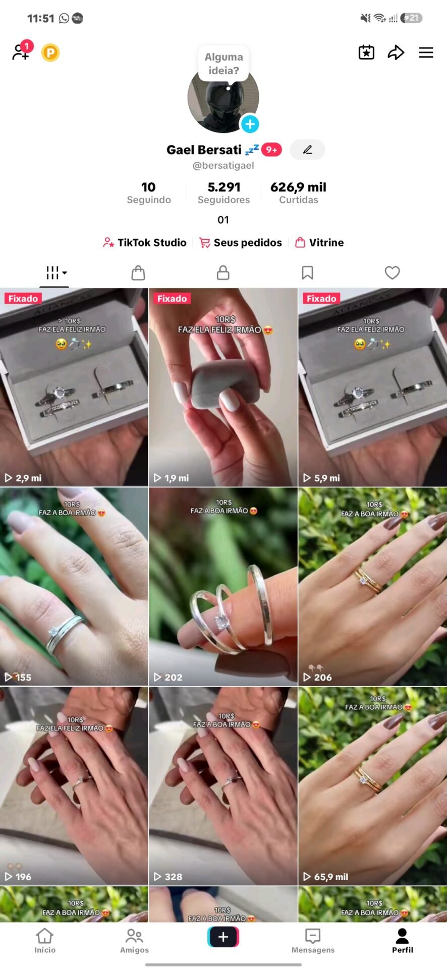Venda Conta TIKTOK