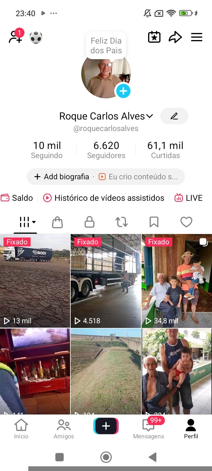 Conta tiktok 6.620