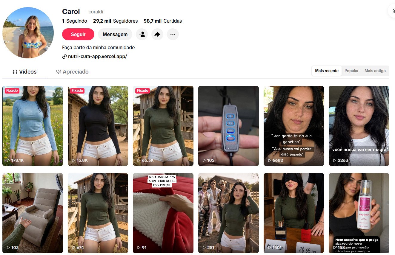 TikTok à venda – Estilo de Vida, Beleza e Bem-Estar | 29 mil seguidores
