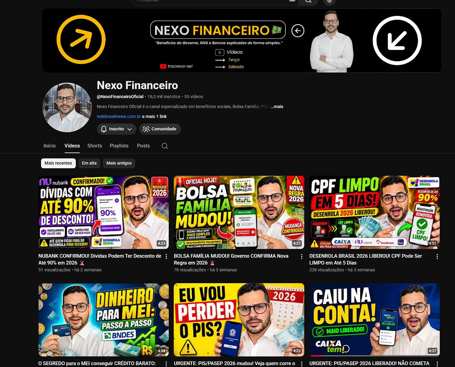 🚀 Vendo Canal Monetizado Nexo Financeiro | Nicho Finanças | Receita Comprovada