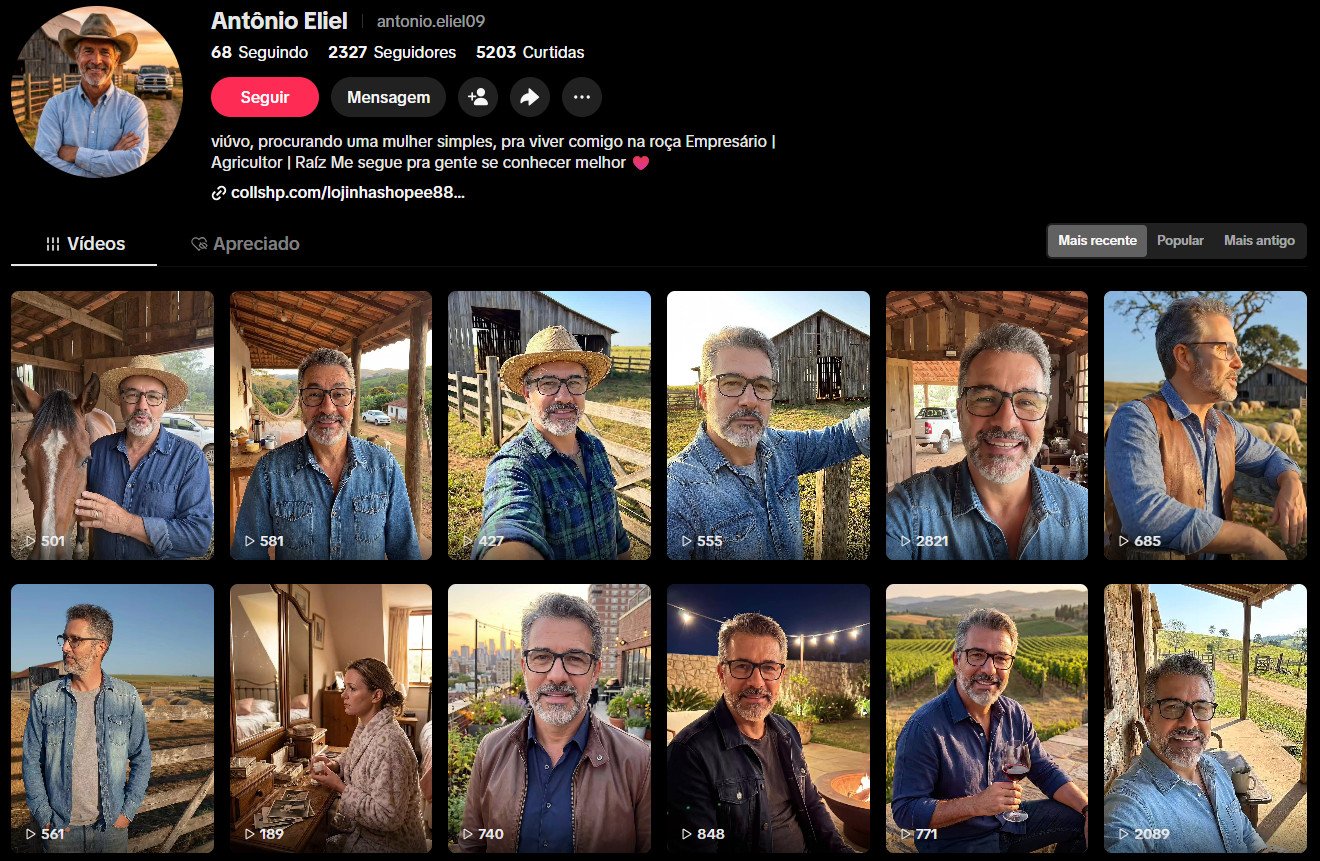 Conta no TikTok à venda – Estilo de Vida Rural / Persona Agro | 2 mil seguidores