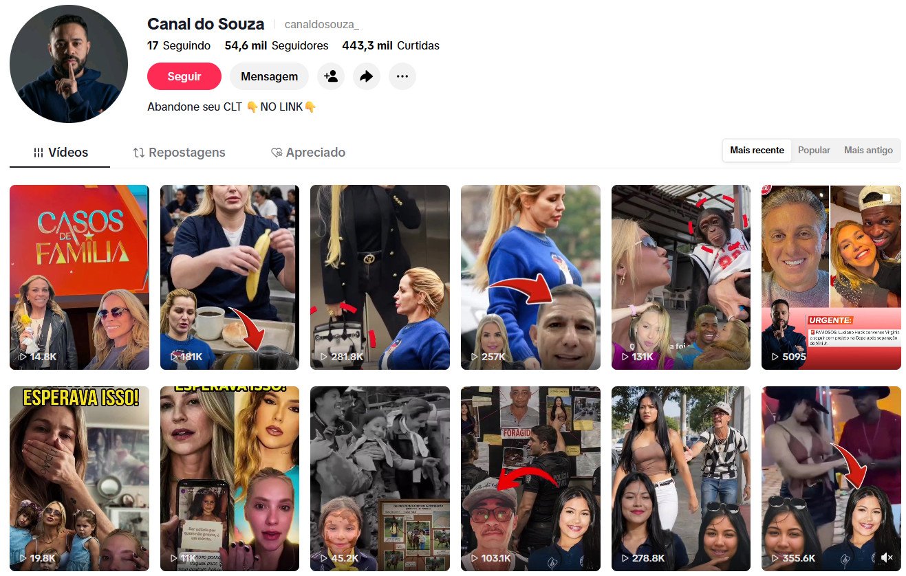 Conta no TikTok à venda – Fofocas, Celebridades e Notícias Virais | 54 mil seguidores