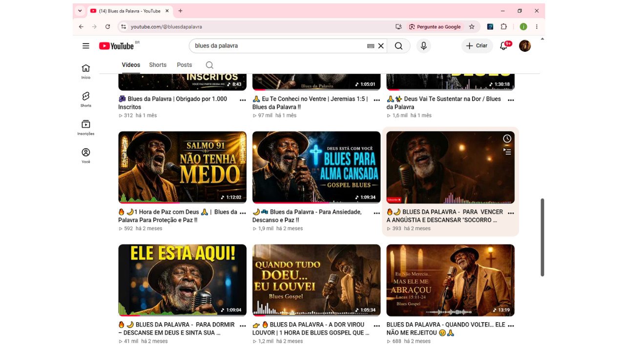 CANAL YOUTUBE BLUES GOSPEL