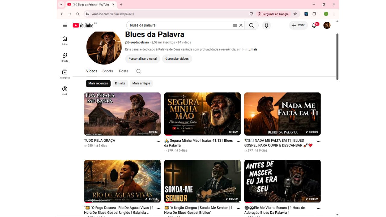 CANAL YOUTUBE BLUES GOSPEL