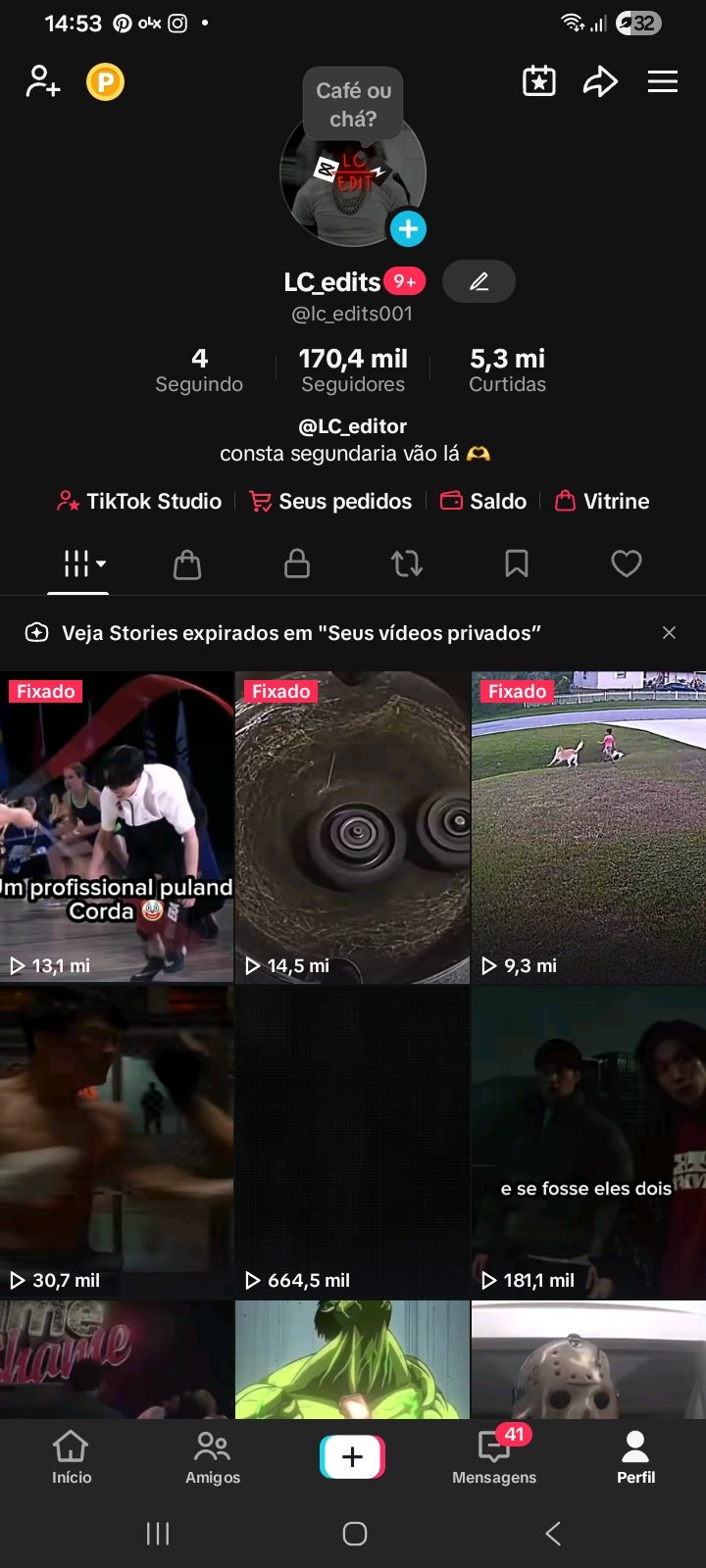 Vendo minha conta de 170k, monetizada e tik tok shop ativo