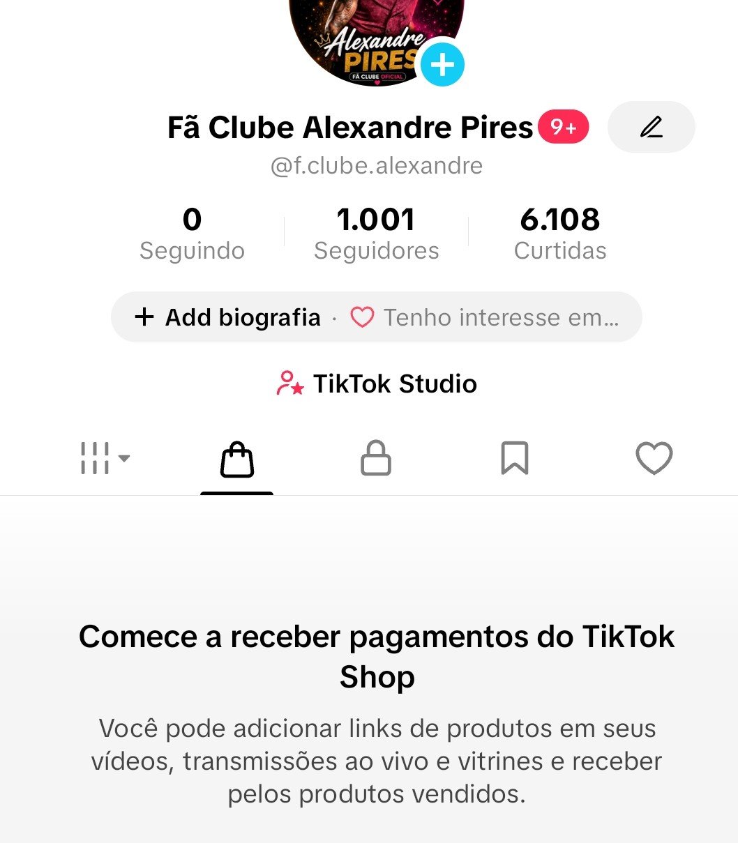 Vendo conta do tik Tok shop liberado
