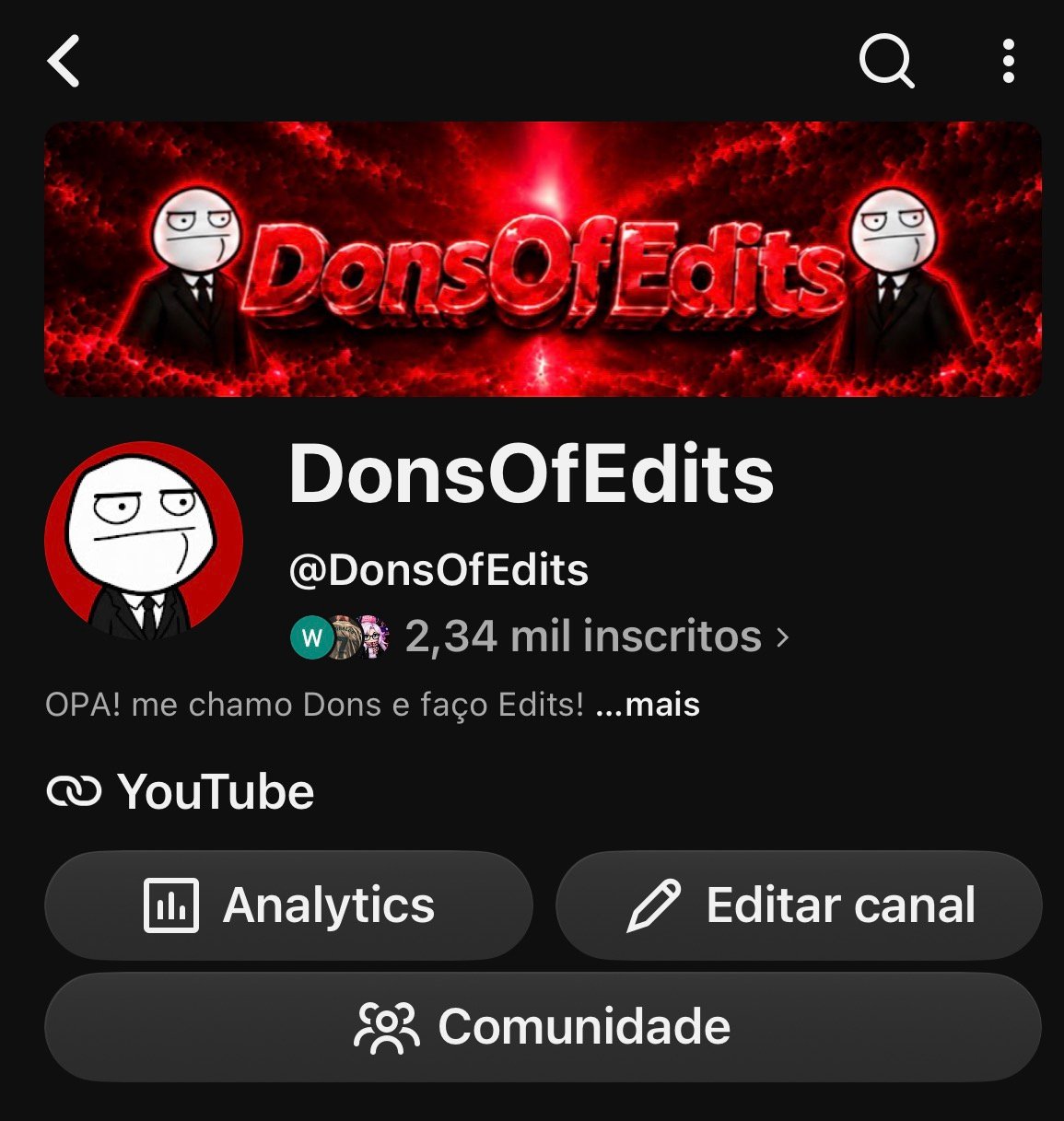 Canal YouTube com quase 2,4K de Inscritos!